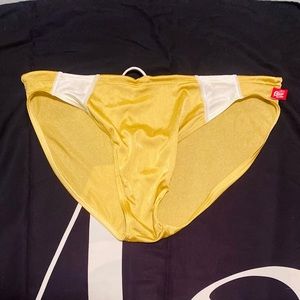 Aussiebum Competition Crew Gold and White Swim Brief - L